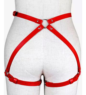 Portada de ARNÉS PARA GLUTEOS ROJO DE CUERO PU con referencia a 12004