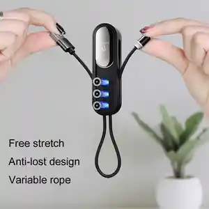 Portada de Micro usb type-c lightning 3in1 magnetic charging data iphone 12 13 14 s22 s23 con referencia a 110530