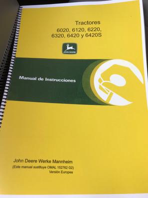 Portada de MANUAL OPERADOR JOHN DEERE con referencia a 19089