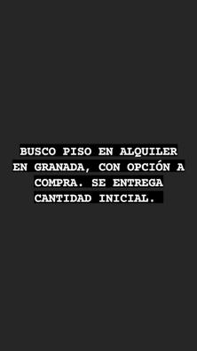 Portada de BUSCO VIVIENDA EN GRANADA OPCION COMPRA con referencia a 49559